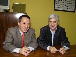 Pablo Sanzo y Nicanor Alonso Presidente y Vicepresidente de la Entidad de Conservación del Parque Empresarial de Argame