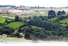 Vista general del Polígono Industrial La Curiscada (Tineo)