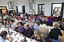 Comida vecinal. Fabada, 2009