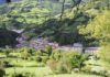 Vista de algunos pueblos del concejo de Riosa