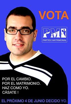 En las municipales ha aumentado el número de opciones electorales. Campaña diseñada por el laureado artista asturiano Iván Jambrina.