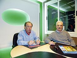 Martín Alonso y José Manuel Pedrosa, presidente y secretario de la Asociación de Empresarios.