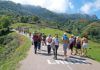 Aficionados en la subida a L'Angliru con motivo de la Vuelta Ciclista 2013