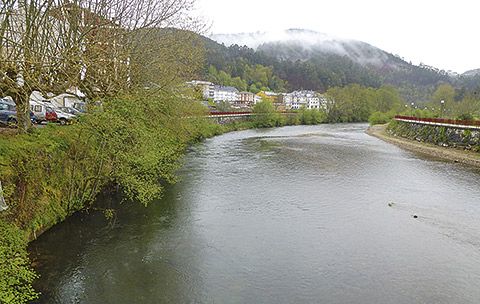 Río Esva a su paso por Trevías