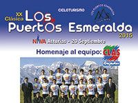 Cartel de la prueba ciclista Puertos Esmeralda