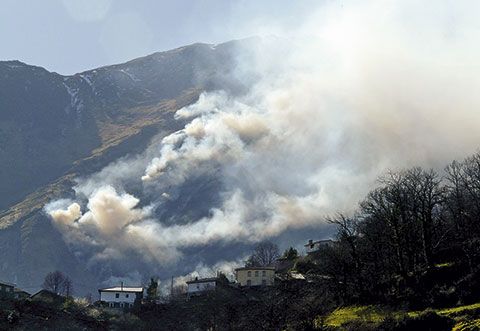 Incendio en Asturias