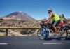 Bikecanine: Pablo y Hippie con el Teide al fondo.