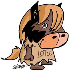 Lotu, la mascota de Piloña