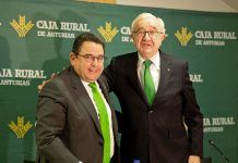 Fernando Martínez y José María Quirós. Caja Rural de Asturias