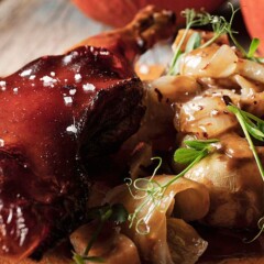 Cochinillo Asturcelta Ecológico. Receta del Restaurante La Cuadra de Antón