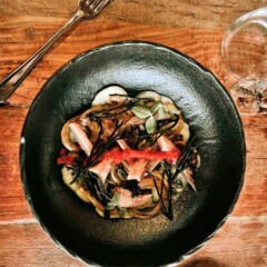 Sunomono de Sardina Ahumada. Lara Rodríguez, Restaurante Kraken Art Food (Gijón)