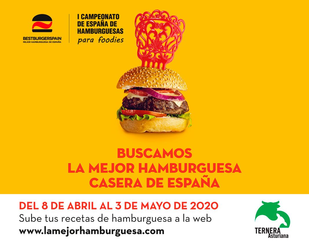 Cartel concurso La Mejor Hamburguesa Casera de España