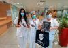 Recepción de las tablets por el personal sanitario del Hospital de Cabueñes (Gijón) donadas por Mundo PC