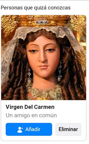 ¡La Virgen!