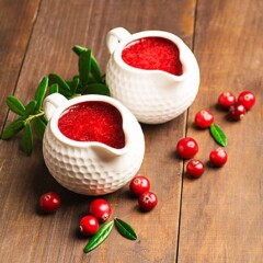 Salsa de arándanos rojos