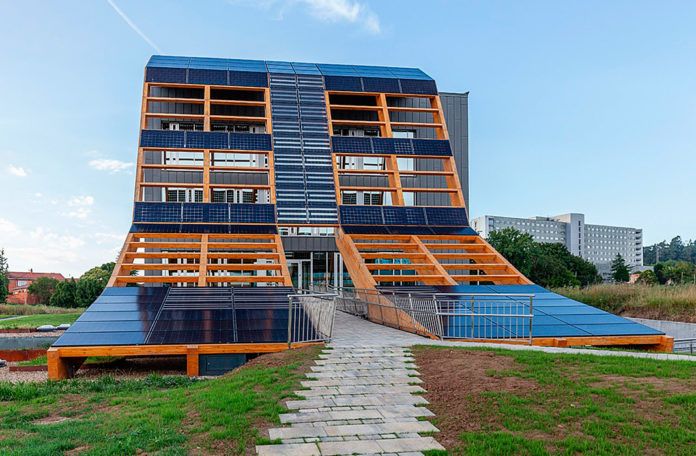 Edificio bioclimático Greenspace, ubicado en el Parque Cientítfico Tecnológico de Gijón