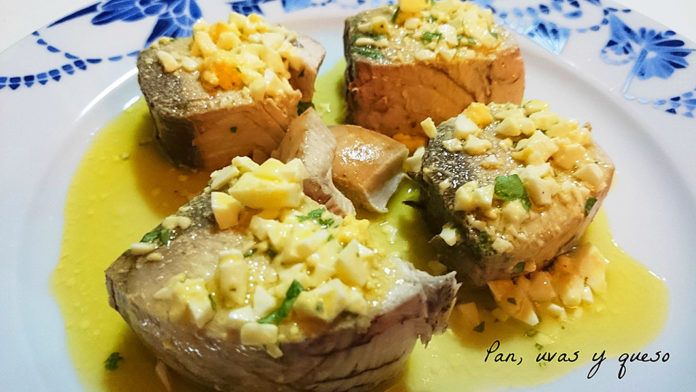 Bonito asturiano a la vinagreta, del blog Pan, uvas y queso