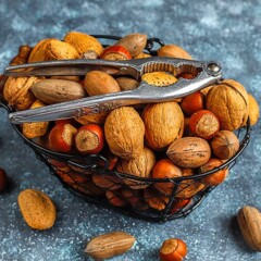 Cesta de frutos secos variados