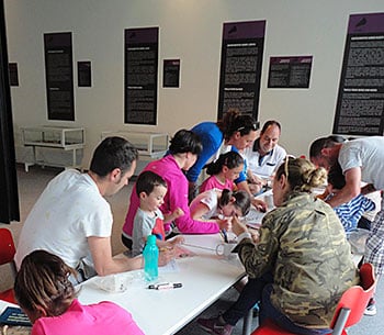 Taller infantil en el Centro de Arte Rupestre Tito Bustillo (Ribadesella), en una edición anterior