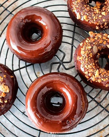 Donuts de calabaza y chocolate del blog La cocina de Ompa-Lompa