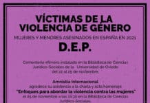 Cartel de Amnistía Internacional Asturias con motivo del 25N