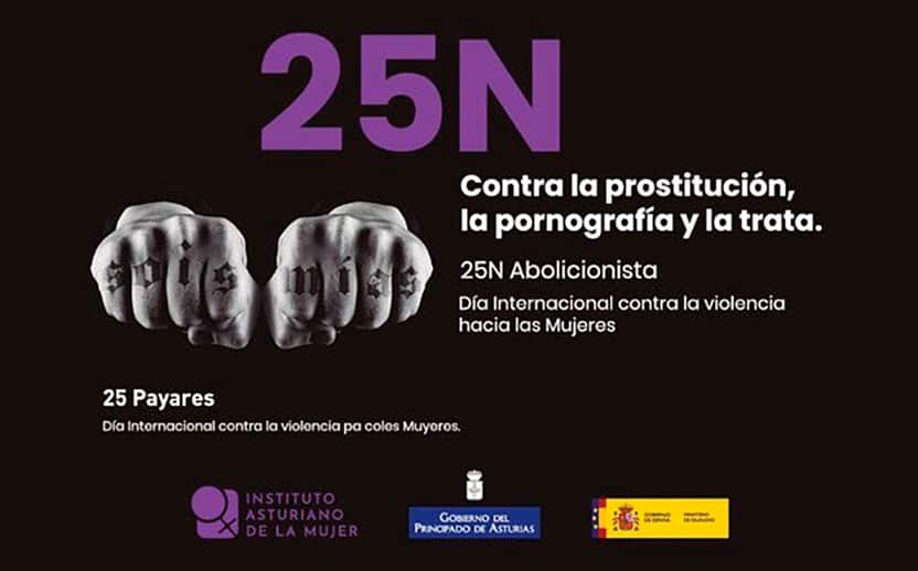 Campaña 25N promovida por el Instituto Asturiano de la Mujer y el Gobierno del Principado de Asturias