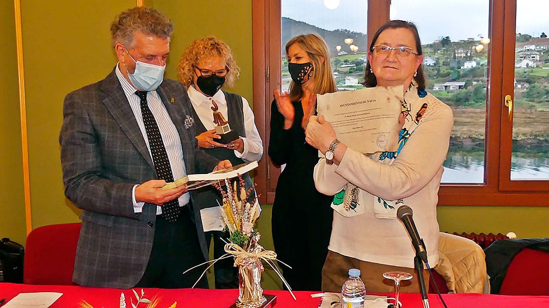 María Dolores Bertrand Baschwitz,Premio Mujer Rural 2021, galardón otorgado por el Ayuntamiento de Navia