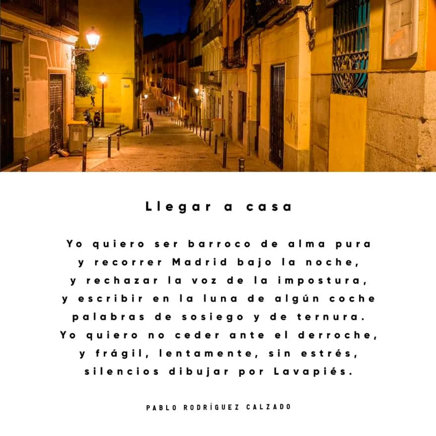 Poesía "Llegar a casa" de Pablo Rodríguez Calzado
