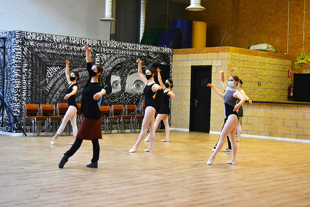 Workshop de danza contemporánea y danza clásica a cargo de Marina Miguélez, el pasado mes de marzo.