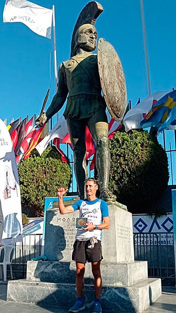 Nico de las Heras en la Spartahlon 2022: "Después de 25 h y 41 minutos, estoy delante del Rey Leónidas"