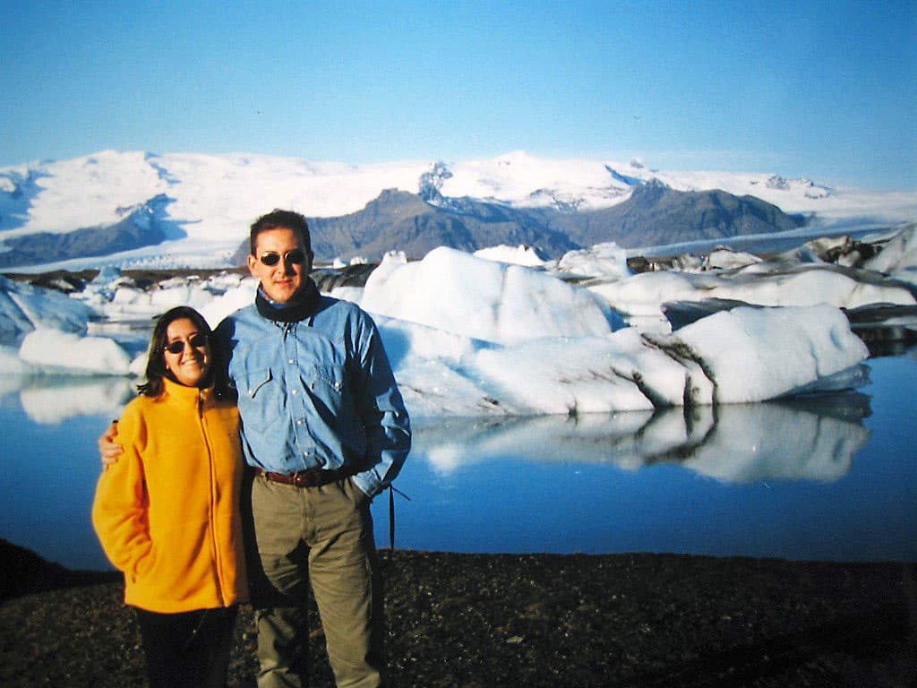 Alberto Campa y Mónica Tranquilli en un viaje a Islandia