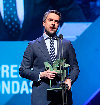 Carlos Franganillo recoge el Premio Ondas (2019) 