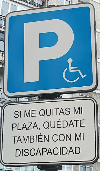 Si me quitas mi plaza, quédate también con mi discapacidad
