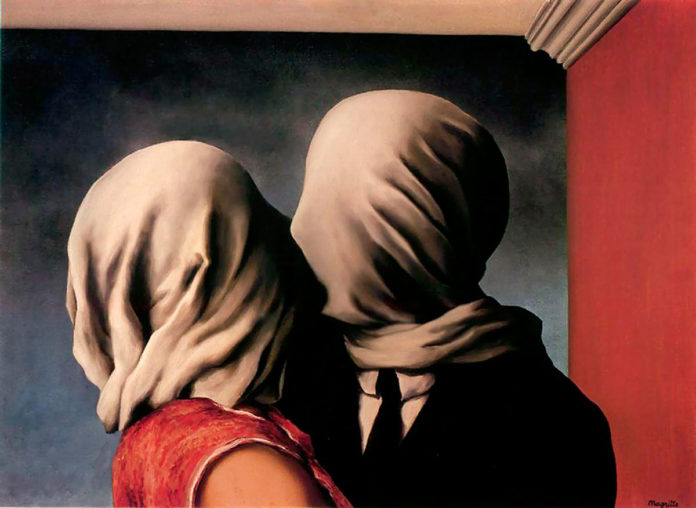 Los Amantes, de René Magritte