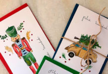 Tarjetas de Navidad elaboradas por Marta Cifuentes
