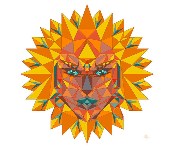 Mandala solar elaborado por Arabesko
