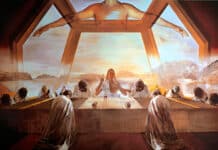Cuadro "La última cena" de Dalí