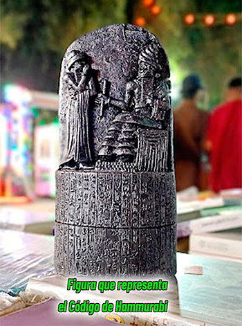 Figura que representa el Código de Hammurabi