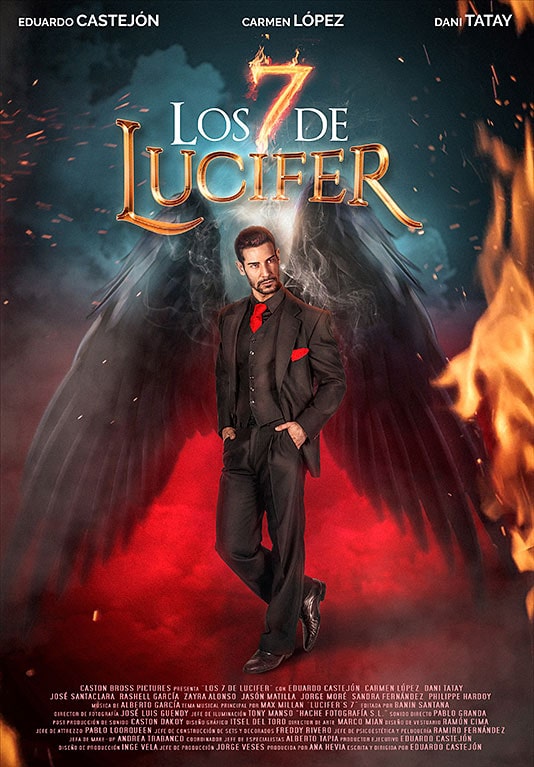 Carátula de la película Los 7 de Lucifer, protagonizada por Eduardo Castejón