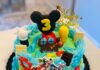 Tarta casa de Mickey Mouse elaborada por María García Testón de El Cofre de Cupcakes