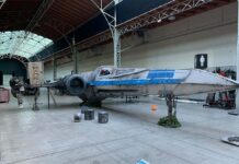 Caza estelar X-Wing a escala 1:1 y funcional para la CometCon 2023 de Gijón
