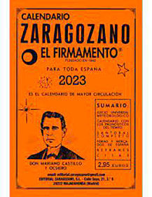 Portada del calendario Zaragozano