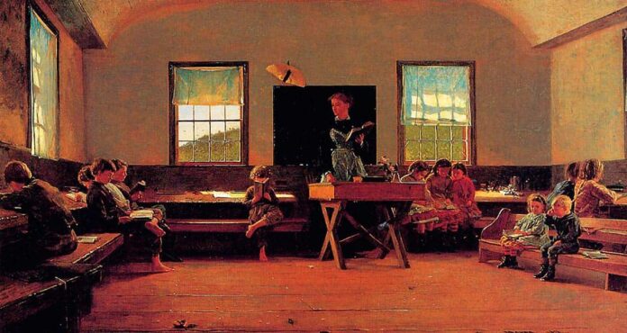 El país escuela, de Winslow Homer