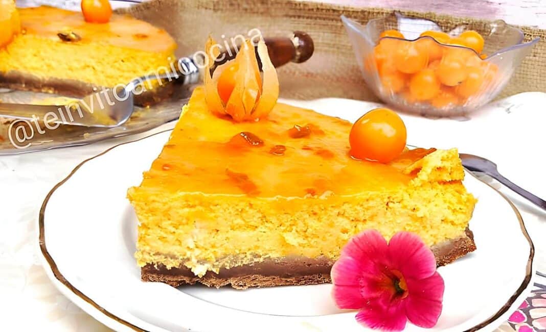 Tarta de physalis / Foto: @teinvitoamicocina