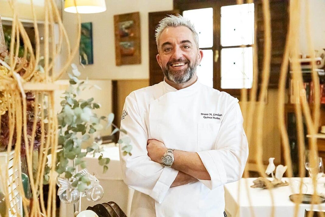 Bruno Lombán, chef y propietario del Restaurante Quince Nudos (Ribadesella)
