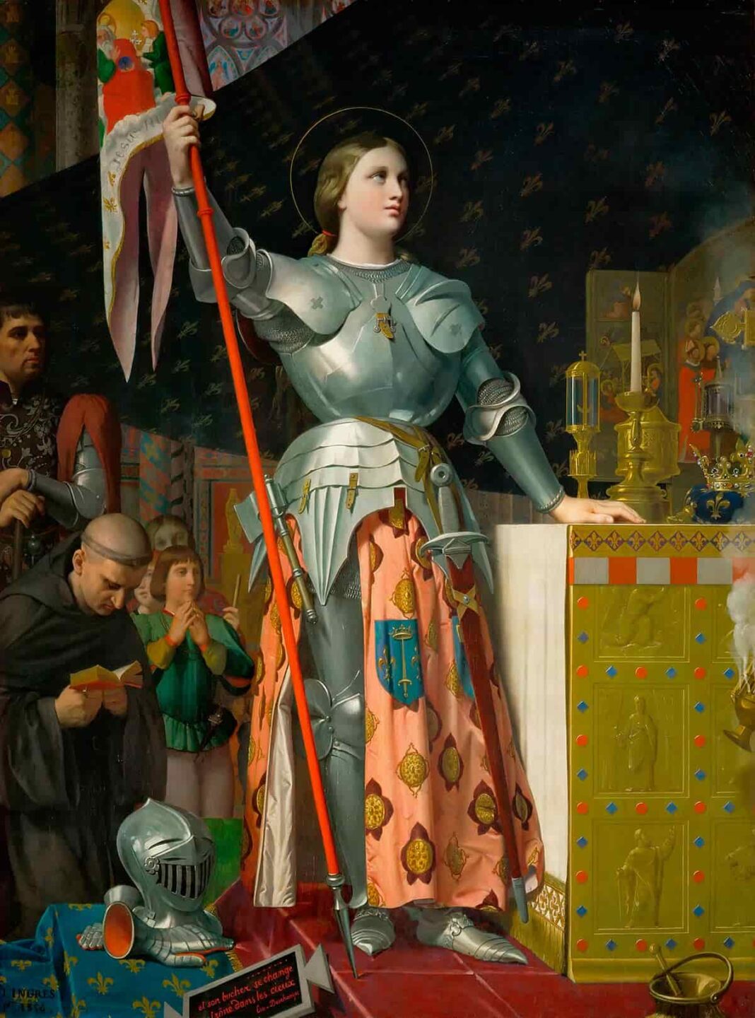 Juana de Arco en la coronacion de Carlos VII. Jean-Auguste-Dominique Ingres