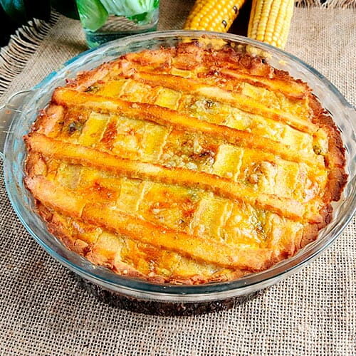 Quiche asturiano de berzas y compango sin gluten