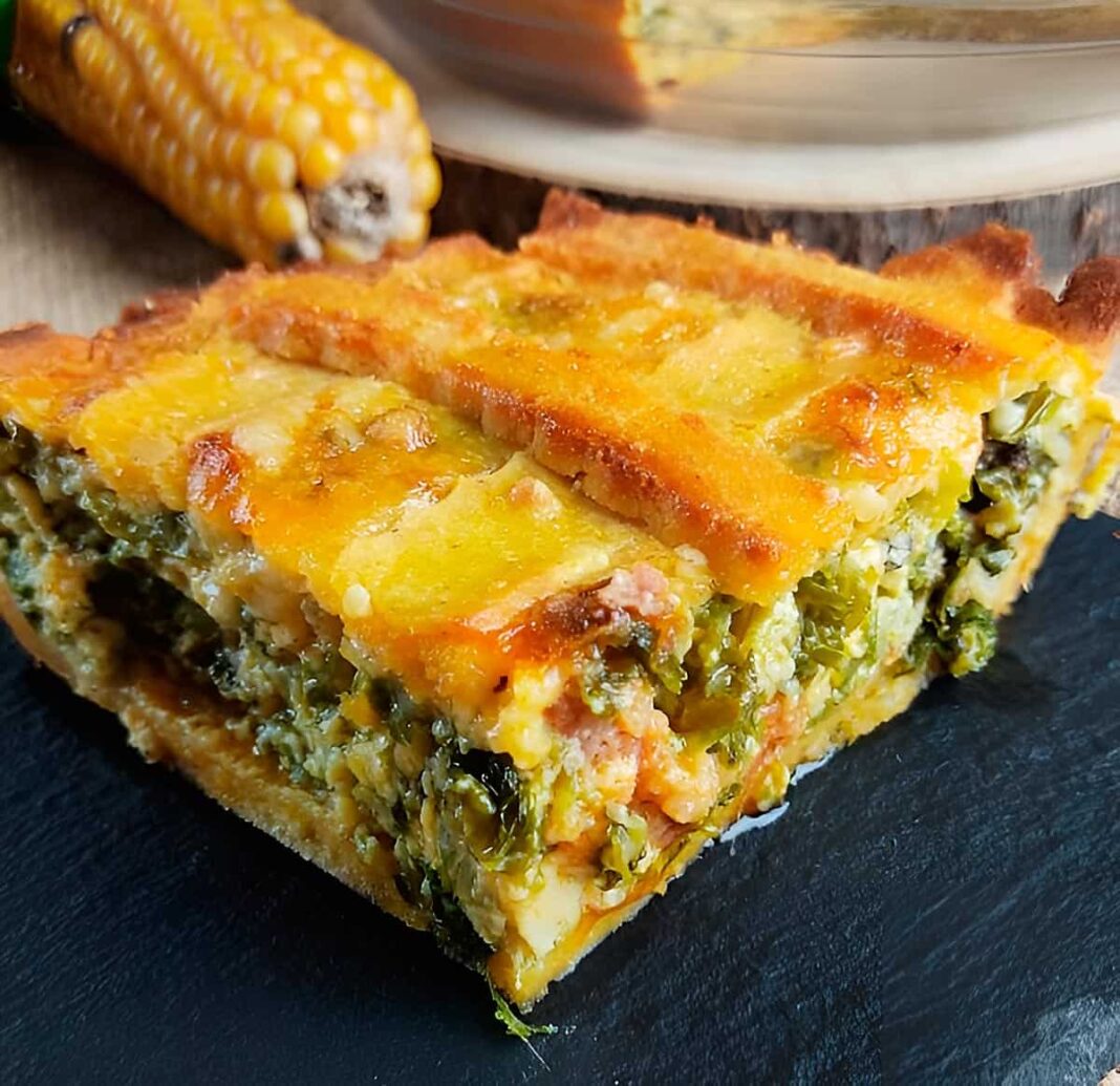 Quiche asturiano de berzas y compango sin gluten. Receta de El Paraíso de los Golosos