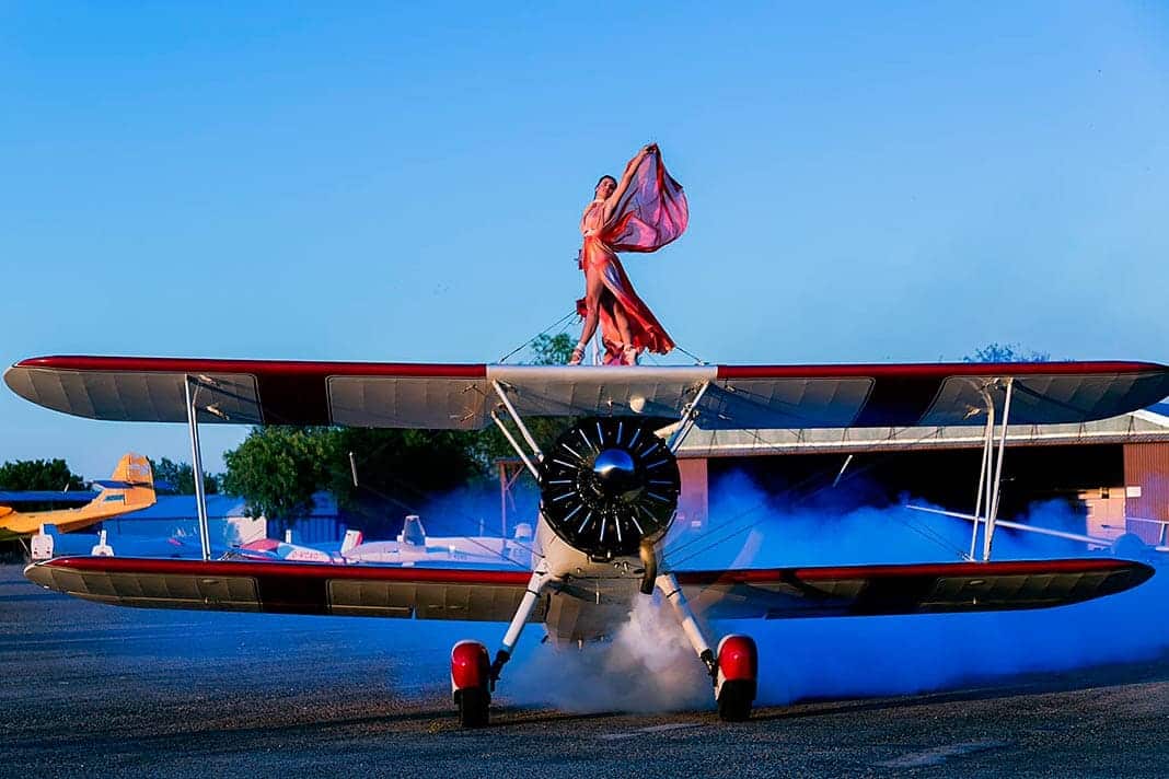 Ainhoa Sánchez, wingwalker 