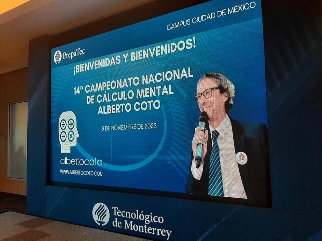 14º Campeonato Nacional de Cálculo Mental Alberto Coto en el Campus Ciudad de México en noviembre de 2023